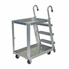 Vestil Aluminum Stock Picker with Steel Ladder, 40 In. x 21-7/8 In. x 50-3/16 In., 660 lb Capacity SPA2-2236